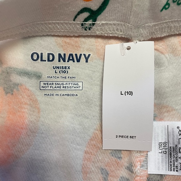 Old Navy Kids Pumpkin Pajama Set, Size Large - Picture 7 of 9